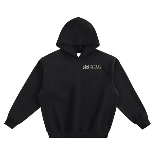 One More For Safety: Cream- Fleeced Boxy Hoodie