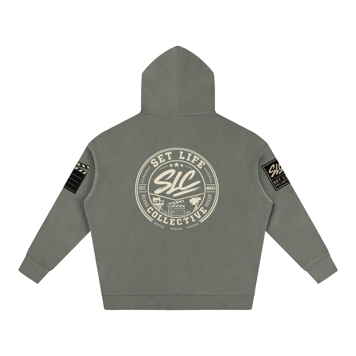 SLC: Cream -Oversize Fleeced Hoodie