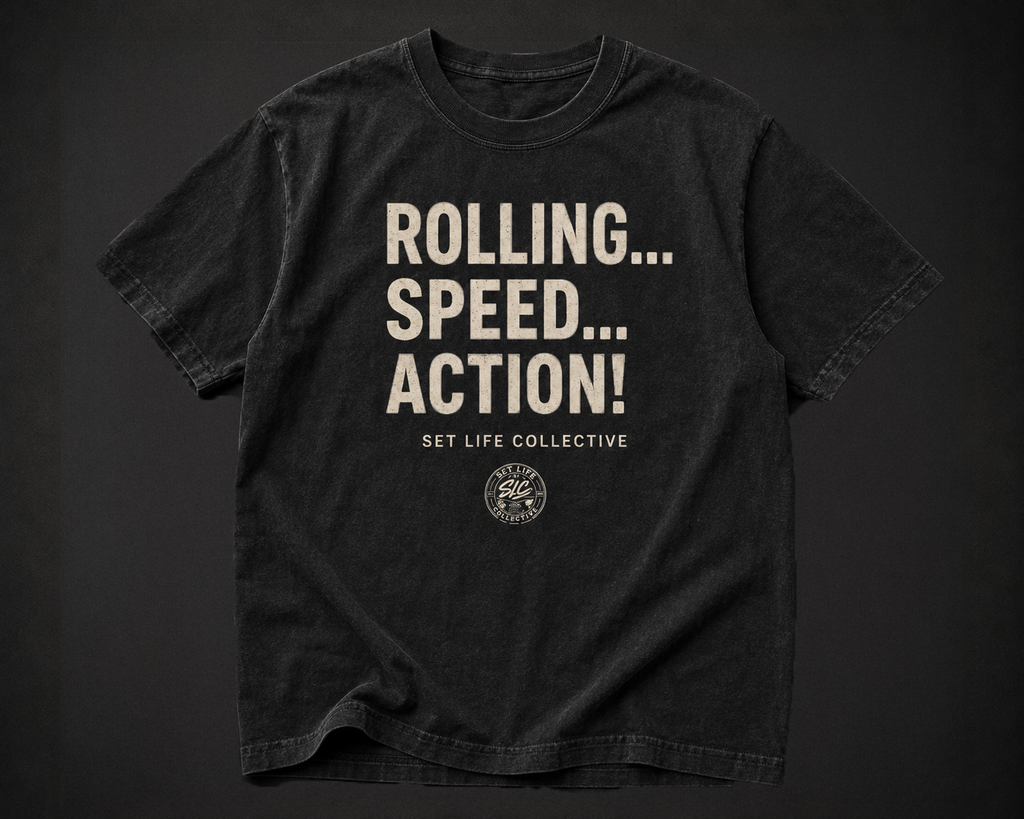 Rolling. Speed. Action!-One More for Safety-Vintage Wash Cotton T-Shirt