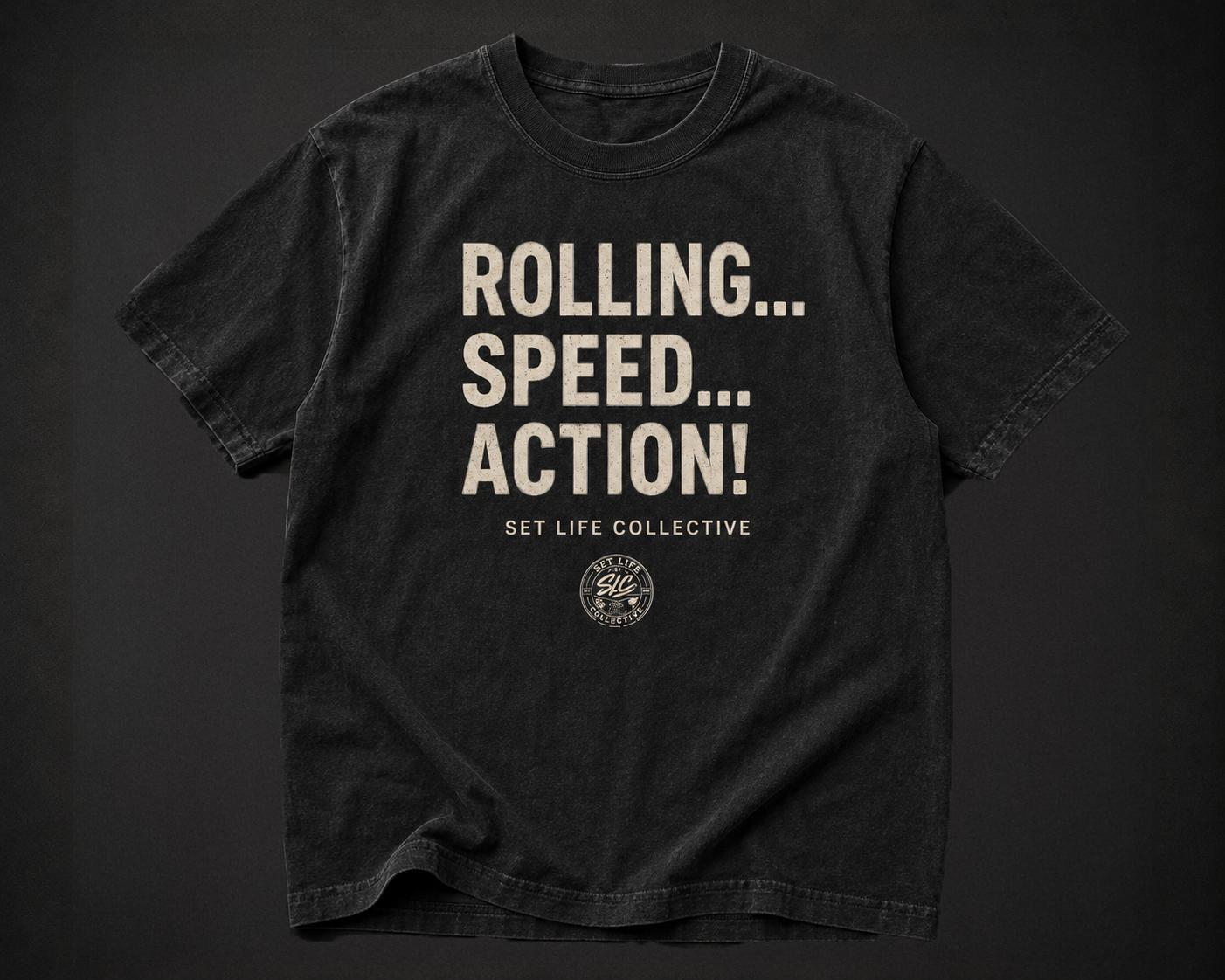 Rolling. Speed. Action!-One More for Safety-Vintage Wash Cotton T-Shirt
